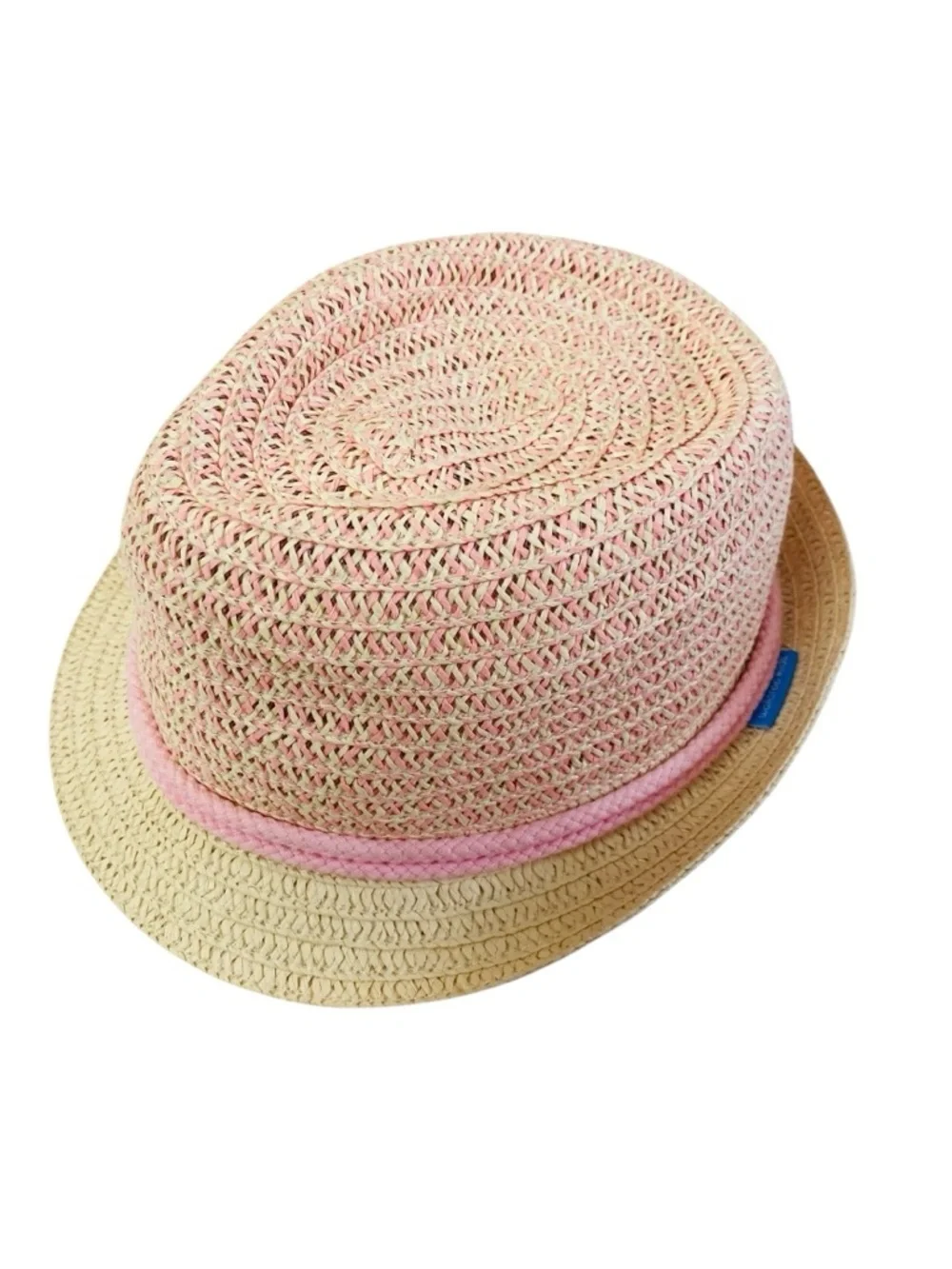 Wallaroo Hat Lulu Trilby Fedora In Pink W/ Knot Detail Size 4-8Yrs